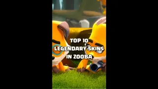 Top 10 Legendary Skins in Zoo Battle Arena (ZOOBA) #shorts