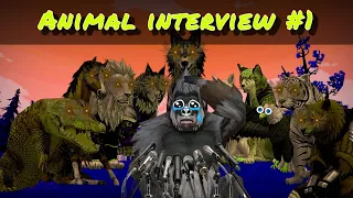 Wildcraft: What other animals think of gorilla ?🤔 ||Jojo reporter|| funny~