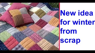 old cloths reuse idea / winter quilt from scrap cloth / purane kapdo ka use / katran ka use