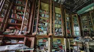 Abandoned Poets Mansion With Library | Decaying Time Capsule