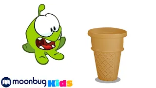 Om Nom counts colorful ice cream scoops・Learn English With Om Nom!・어린이 만화・어린이를위한 재미있는 비디오