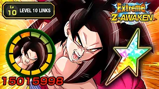 100% EZA TEQ FULL POWER SSJ4 GOKU LEVEL 10 LINKS SHOWCASE! Dragon Ball Z Dokkan Battle