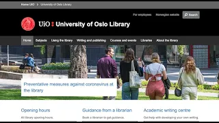 Welcome new UiO Screen Cultures students to the UiO Library!