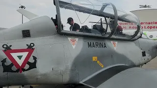 Aviones T-6C Texan II de la AARM en Aeroexpo 2024