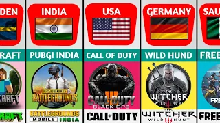 Top 50 Games from different countries 🎮 compression video