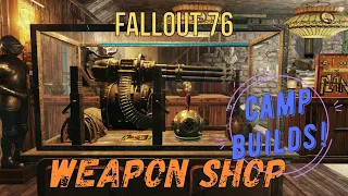 Fallout 76 Camp Build - Weapon shop in the Mire - Adventure mode