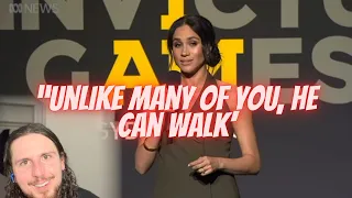 Reacting To Meghan's Invictus Speech(Insults disabled vets?) #meghanmarkle