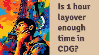 Is 1 hour layover enough time in CDG?