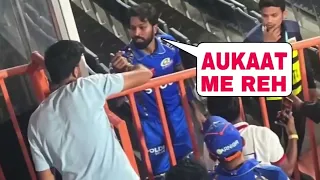 Huge Drama Hardik Pandya Miss Behave With Fans Who Were Chanting Chhapri Chhapri During Liva Match