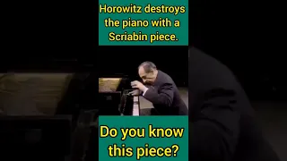 Horowitz DESTROYS the PIANO with a SCRIABIN piece.