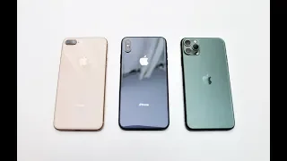 iPhone 8 Plus vs. iPhone Xs Max vs. iPhone 11 Pro Max Performance Comparison (S3-E5)