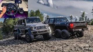 forza horizon 5 - Mercedes G63 AMG 6x6 & Ford Velociraptor 6x6 Off Road | Logitech G29 Gameplay