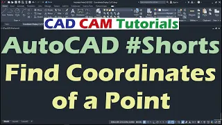 AutoCAD Find Coordinates of a Point #Shorts