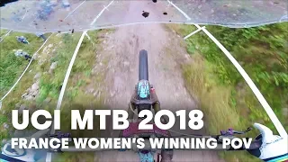 Rachel Atherton's Winning Run POV at La Bresse, France. | UCI MTB 2018
