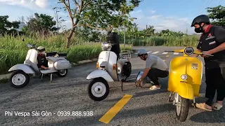 Vespa cổ Sprint, Vespa mini, Vespa Px 150 tem sàn HQCN Phi Vespa Sài Gòn