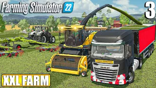 I STARTED THE FIRST SILAGE PRODUCTION | The XXL FARM - Timelapse #3 | Farming Simulator 22
