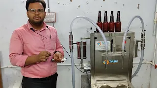 Demonstration of Semi Automatic Volumetric Liquid Filling Machine