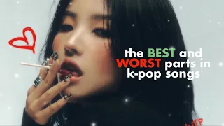the BEST and WORST parts in kpop songs pt 3 !