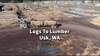 Logs to Lumber Part Two - An aerial journey through the sawmill - Usk, WA