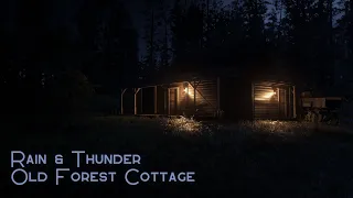 Forest Rain & Thunder: Old Cottage Retreat for Deep Sleep & ASMR