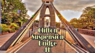 Clifton Suspension Bridge 4K - Driving through Clifton Suspension Bridge of Bristol, England