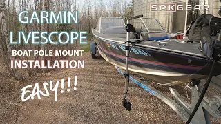 EASY LIVESCOPE POLE MOUNT Installation - Summit Fishing Equipment #fishing