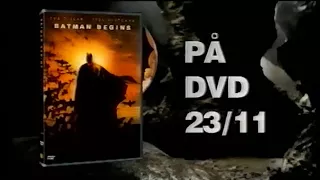 Batman Begins DVD Videotoppen   TV3 reklam  26 nov 2005