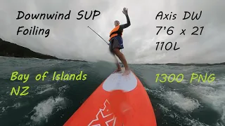 Downwind Foiling Tips - Axis 1300 PNG on 110L, Bay of Islands, NZ