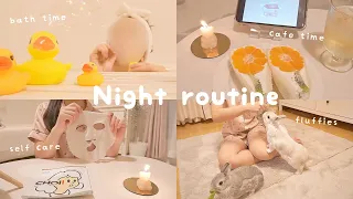 テストおわり高校生のナイトルーティン🍊🐤お風呂.運動.料理.フルーツサンド.うさぎ