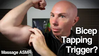 ASMR Trigger Therapy for Sleep 💪 Bicep Tapping 💪 Inaudible Whispering Scratching Writing Sounds