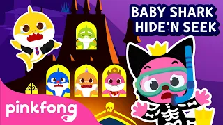 Halloween Hide'n Seek with Baby Shark Family | Halloween Songs | Pinkfong Songs for Children