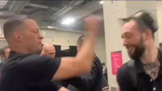 Nate diaz slaps cocky reporter