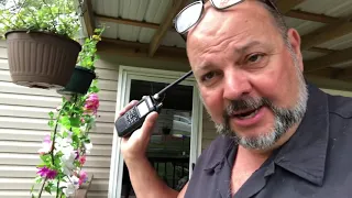 President Randy handheld CB radio unboxing, range test and  field review.