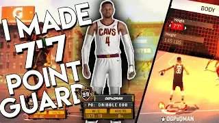 I MADE A 7'7 POINT GUARD! CAN DUNK WITHOUT JUMPING! HOW TO BREAK THE GAME! BEST NBA 2k18 BUILD!
