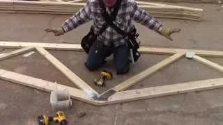How to Build a Pole Barn - Building the Trusses