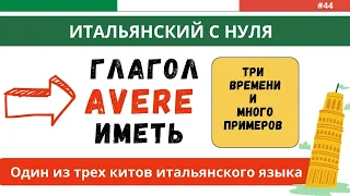 САМЫЙ ВАЖНЫЙ ГЛАГОЛ В ИТАЛЬЯНСКОМ языке - С проверочным заданием в конце урока!