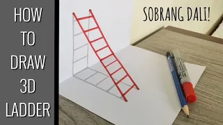 Very Easy 3D Ladder Steps Drawing | Tricks Art For Kids | 3D Art Tutorial