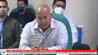 Sen. Dela Rosa, napaiyak sa pagtatapos ng Senate hearing ukol sa karahasan sa Negros Oriental