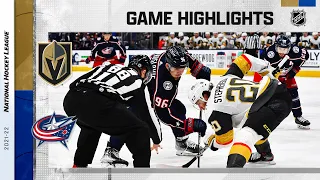 Golden Knights @ Blue Jackets 3/13 | NHL Highlights 2022