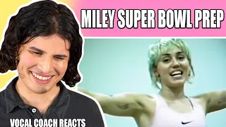 Vocal Coach Reacts to Miley Cyrus - Angels Like You  (Super Bowl Prep)