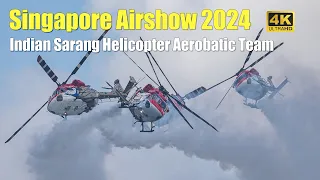 Singapore Airshow 2024: Indian Sarang Helicopter Aerobatic Team