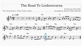 Road to Lisdoonvarna – Traditional Celtic Slide – Play Along for Violin, Flute or Guitar