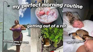 my productive morning routine *to help get out of my rot*