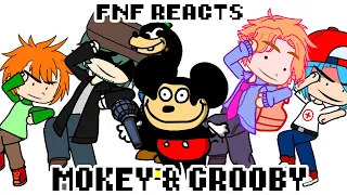 Friday Night Funkin' reacts to Mokey & Grooby HD Remastered | xKochanx | FNF REACTS | GACHA |