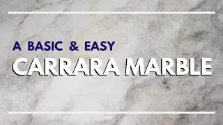 How to Paint Basic Faux Carrara Marble - Scenic Art