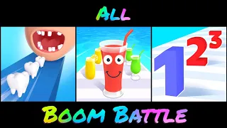 Smile Rush vs Juice Run vs Number Master Battle!!!