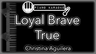 Loyal Brave True - Christina Aguilera - Piano Karaoke Instrumental (from "Mulan" soundtrack)