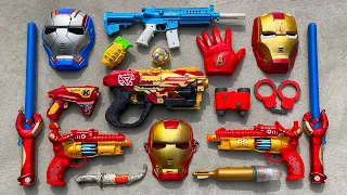 Iron man action series guns & equipments - Realistic Assault Rifle Scar Guns, Lightsaber, Handcuff