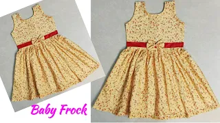 Simple Baby Frock Cutting and Stitching for 4-5 year Baby Girl