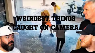 WEIRDEST THINGS CAUGHT ON SECURITY CAMERAS REACTION!! | OFFICE BLOKES REACT!!